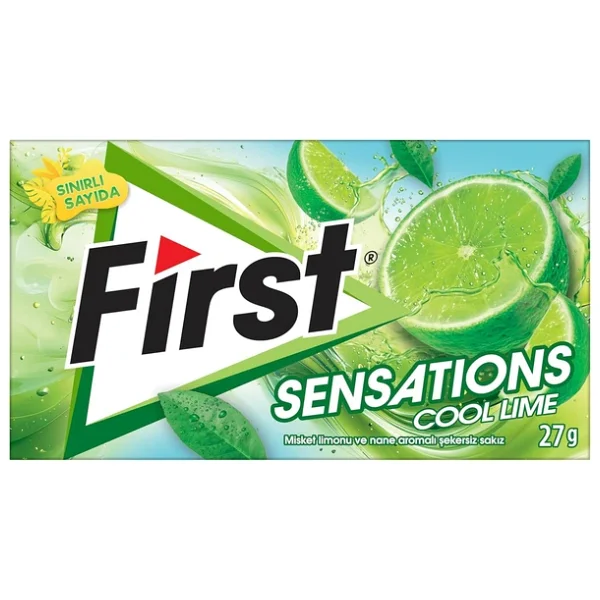 First Sensations Cool Lime Şekersiz Sakız 27 Gr - Görsel 3