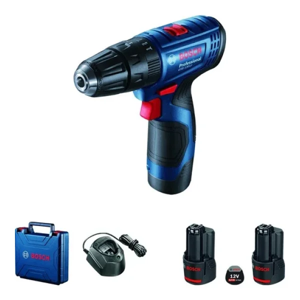 Bosch Gsb 120-Li Çift Akülü 2 Ah Darbeli Vidalama Makinesi - Görsel 3