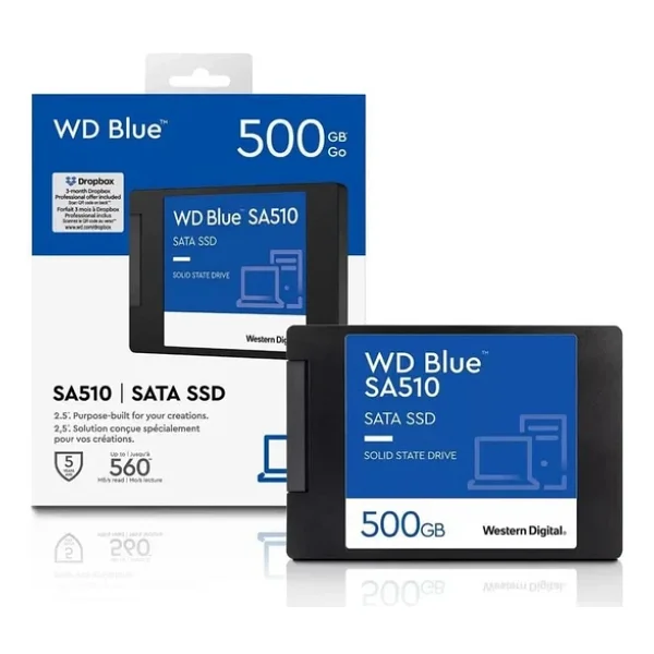 Western Digital Blue Wds500g5b0a Sata 3.0 2.5" 500 GB SSD - Görsel 6