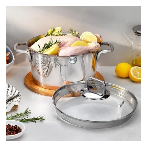 Schafer New Stahl 24 Cm Çelik Tencere - Görsel 6