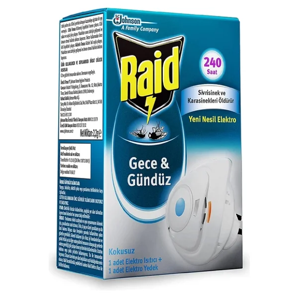 Raid Gece & Gündüz Elektro Cihaz + Yedek 240 Saat - Görsel 6