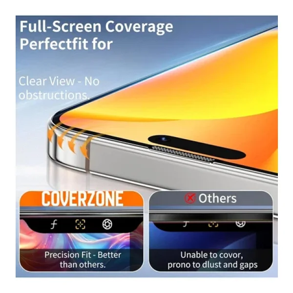 iPhone 17 İle Uyumlu 5d Kırılmaz Ekran Koruma Hızlı Kolay Uygulama Aparatlı Kıt Box 9h Glass Full Cover Magic Ekran Koruyucu iPhone 17 İçin 5d Kırılmaz Ekran Koruma - Görsel 5