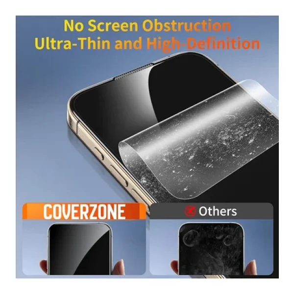 iPhone 17 İle Uyumlu 5d Kırılmaz Ekran Koruma Hızlı Kolay Uygulama Aparatlı Kıt Box 9h Glass Full Cover Magic Ekran Koruyucu iPhone 17 İçin 5d Kırılmaz Ekran Koruma - Görsel 6