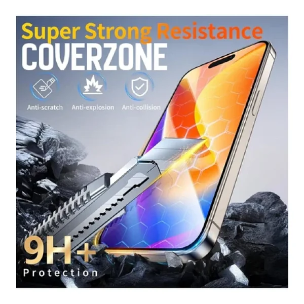 iPhone 17 İle Uyumlu 5d Kırılmaz Ekran Koruma Hızlı Kolay Uygulama Aparatlı Kıt Box 9h Glass Full Cover Magic Ekran Koruyucu iPhone 17 İçin 5d Kırılmaz Ekran Koruma - Görsel 7