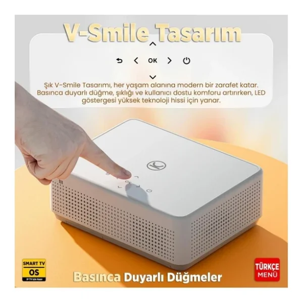 Vankyo Leisure L570b 200 Lümen Full HD Wi-Fi Android LED Projeksiyon Cihazı - Görsel 7