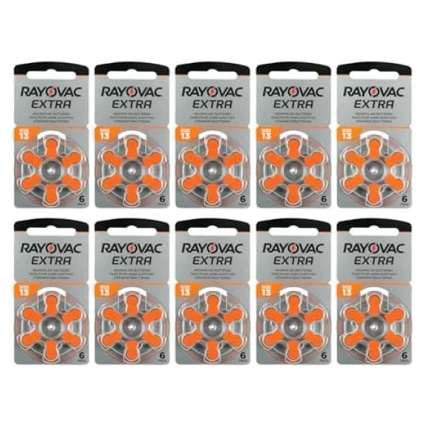 Rayovac Extra Advanced 13 Numara 6'lı 10 Paket İşitme Cihazı Pili - Görsel 6