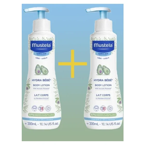 Mustela Hydra Bebe Body Lotion, 300 Ml, Vücut Losyonu, 2'li Set - Görsel 3