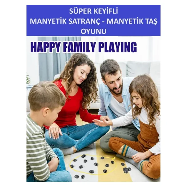 Süper Keyifli Manyetik Taş Oyunu - Mıknatıslı Satranç Oyunu, Mıknatıslı Taş Oyunu, Eğitici Masa Oyunu, Konsantrasyon Ve Mantıksal Düşünme Geliştirici, Ebeveyn-Çocuk İletişimi, Gençler İçin Parti Oyunu - Görsel 4