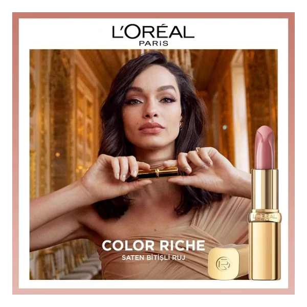 L'oreal Paris Color Riche Saten Bitişli 601 Worth It Stick Ruj - Görsel 7