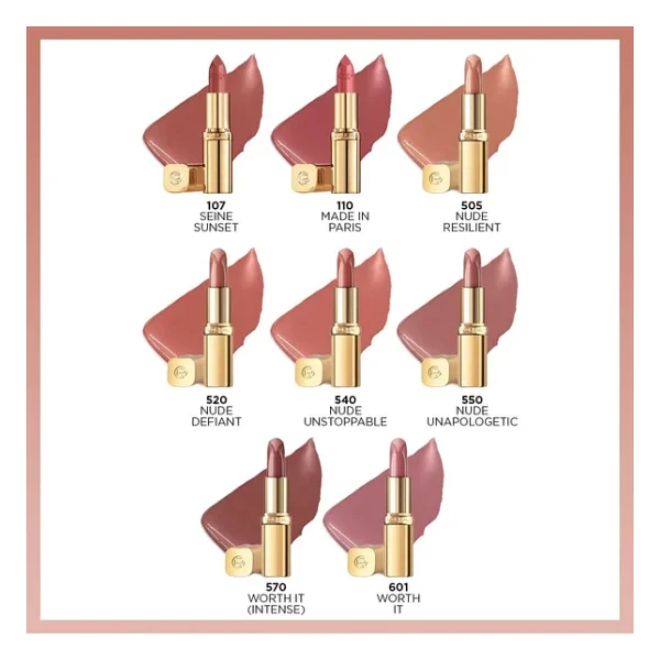 L'oreal Paris Color Riche Saten Bitişli 601 Worth It Stick Ruj - Görsel 9