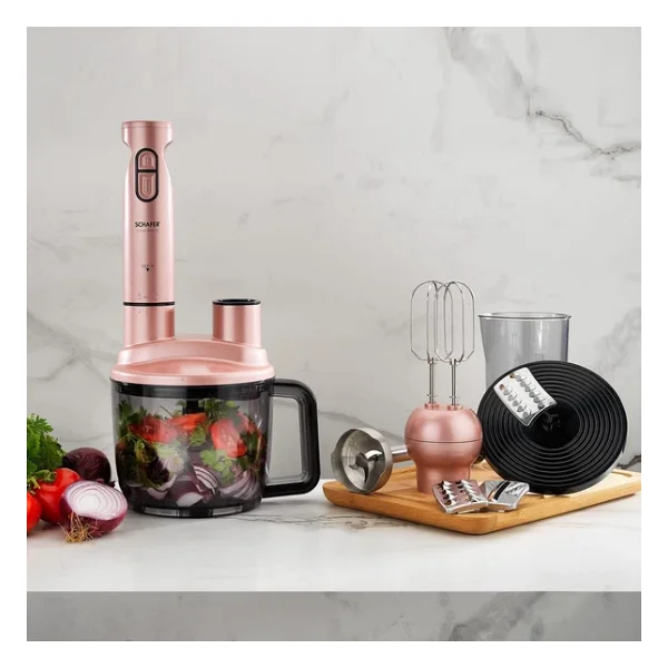 Schafer Chef Blend Mega Rose Gold 1500 W Blender Seti - Görsel 8