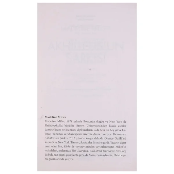 Akhilleus'un Şarkısı - Madeline Miller - Görsel 7