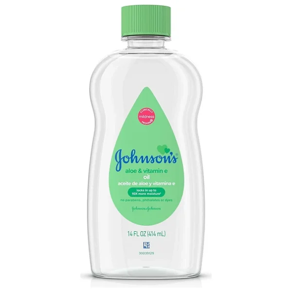 Johnson's Baby Johnson & Johnson Bebek Yağı, Aloe Vera & E Vitamini, Çok Renkli, 14 Fl Oz - Görsel 3
