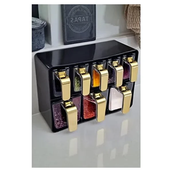 Herevin Standlı 8 Parça Baharat Takımı - Görsel 3