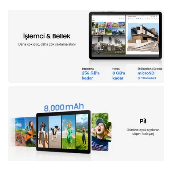 Samsung Galaxy Tab S10 Lite Sm-X400 Kırmızı 256 GB 10.9" Tablet - Görsel 7