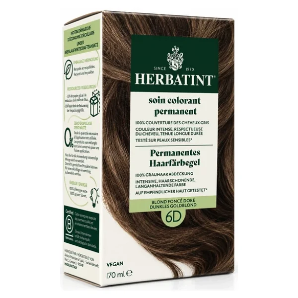 Herbatint Kalıcı Bitkisel 6d Blond Fonce Dore Saç Boyası - Görsel 3