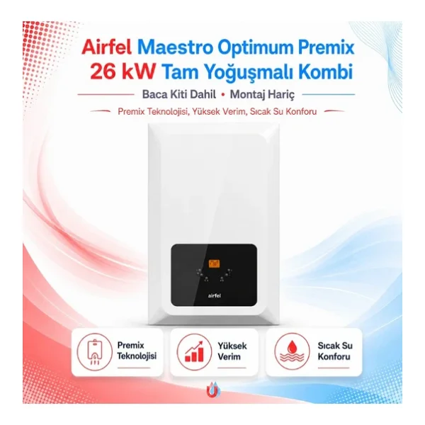 Airfel Maestro Optimum Premix 26 Kw Tam Yoğuşmalı Kombi - Görsel 7