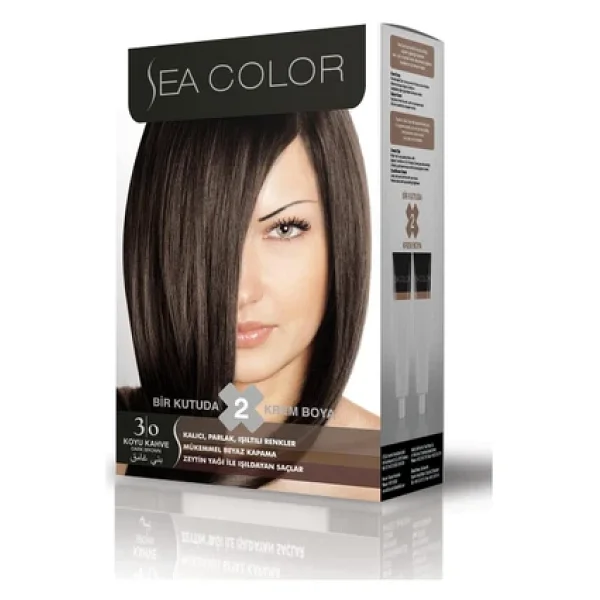 Sea Color 3.0 Koyu Kahve Saç Boyası - Görsel 5
