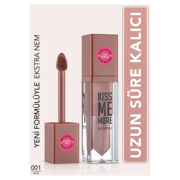 Flormar Kiss Me More Lip Tattoo 004 Peach Likit Ruj - Görsel 6