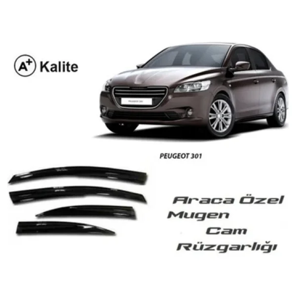 Mugen Peugeot 301 Cam Rüzgarlığı 4 Lü Takım - Görsel 3