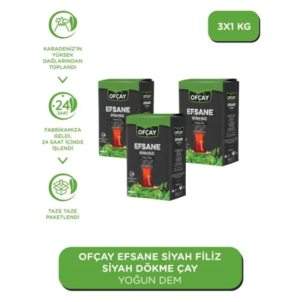 Ofçay Efsane Filiz 1 Kg 3'lü Çay - Görsel 5