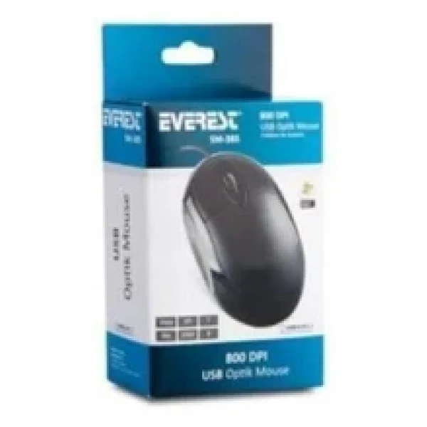 Everest Sm-385 Optik Kablolu Mouse - Görsel 5