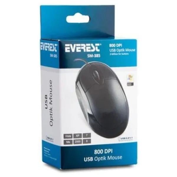 Everest Sm-385 Optik Kablolu Mouse - Görsel 8