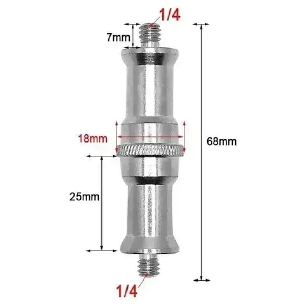 OEM Marka SC06 1/4 - 1/4 Çift Taraflı Bağlantı Vidası - Görsel 4