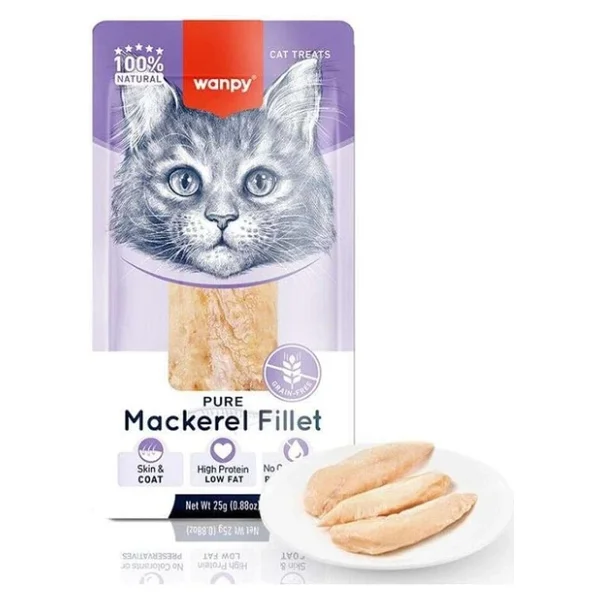Wanpy Uskumru Fileto 25 gr Kedi Ödül Maması - Görsel 10
