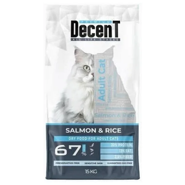 Decent Somonlu 15 kg Yetişkin Kedi Maması - Görsel 8