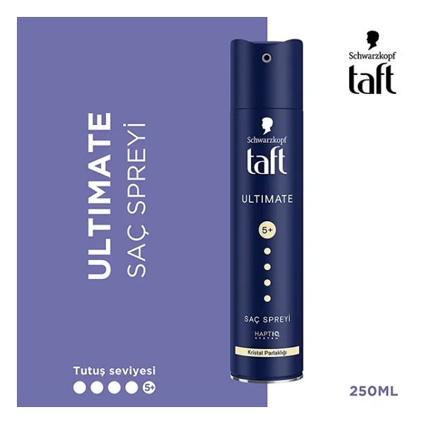 Taft Ultimate En Güçlü 5+ 250 ml 2 Adet Saç Spreyi - Görsel 6
