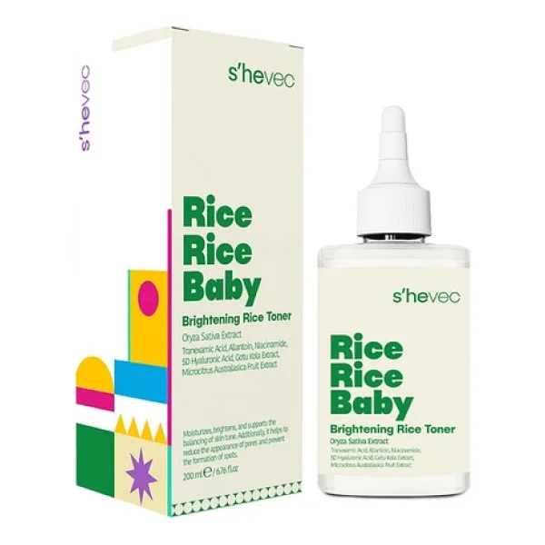 She Vec Rice Rice Baby Aydınlatıcı 200 Ml Tonik - Görsel 6