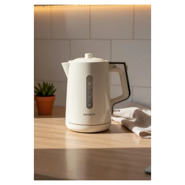Bernardo Venedik Krem 2000 W Cam Demlikli Çay Makinesi - Görsel 4