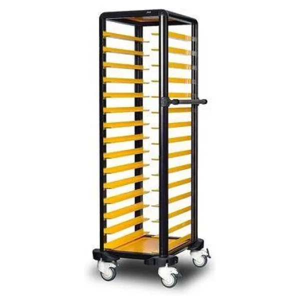 Gastrolley 150 Tekli Servis Tepsi Arabası, Etrafı Açık, 57x71x174 cm - Görsel 3