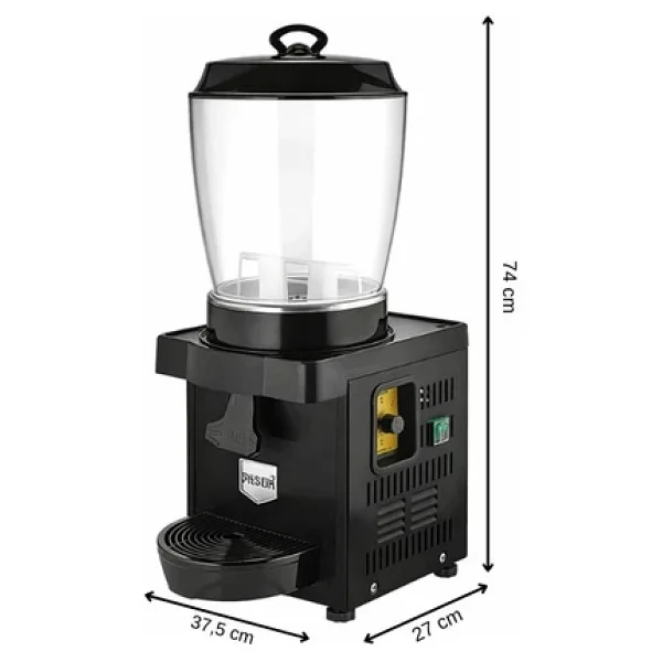 Remta Royal Mini ST34 11 Litre Şerbet ve Ayran Soğutucu - Siyah - Görsel 4