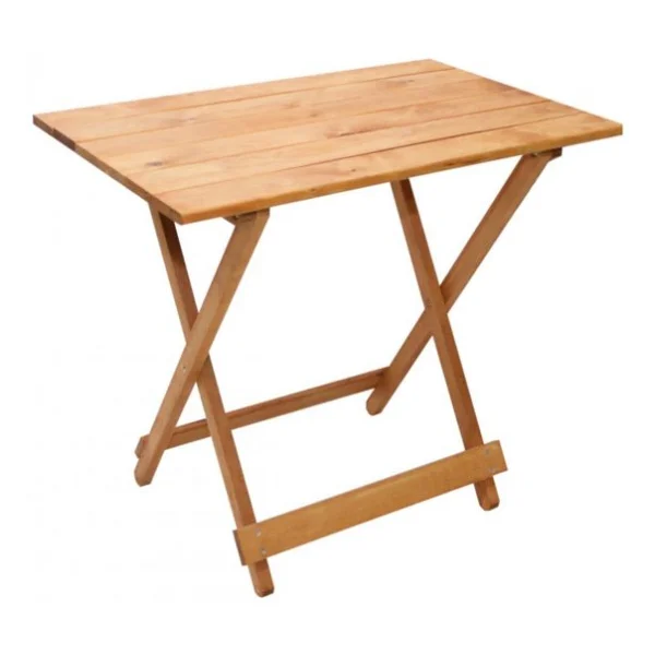 Dekoratif Ahşap Katlanır Masa Piknik Balkon Masası 70cm X 60cm - Görsel 3
