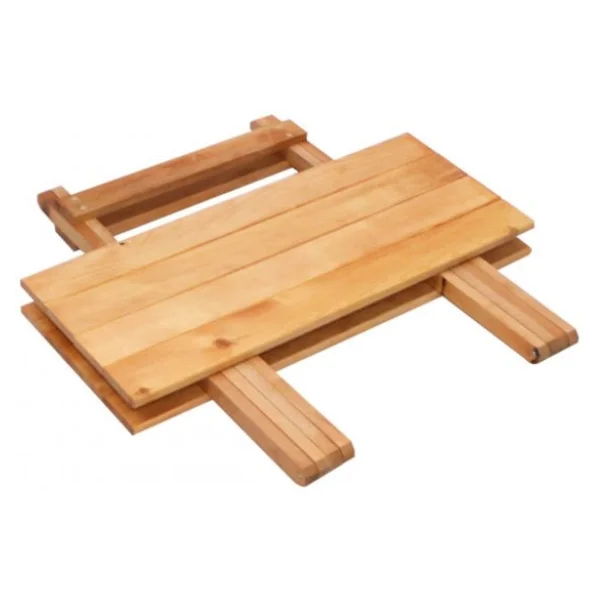 Dekoratif Ahşap Katlanır Masa Piknik Balkon Masası 70cm X 60cm - Görsel 4