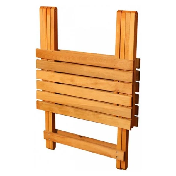 Dekoratif Ahşap Katlanır Masa Piknik Balkon Masası 70cm X 60cm - Görsel 7