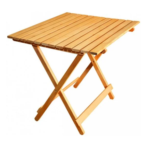 Dekoratif Ahşap Katlanır Masa Piknik Balkon Masası 70cm X 60cm - Görsel 8