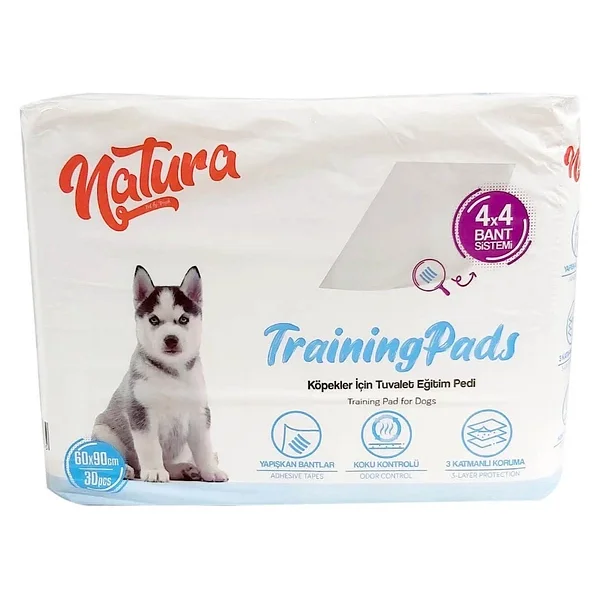 Natura Pet Kaydırmaz Bantlı 60x90 Cm 30'lu Köpek Eğitim Çiş Pedi - Görsel 4