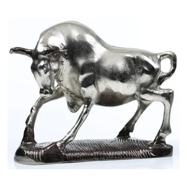Vitale Toro Dekoratif Obje Antik Silver Ak.Ix0054 - Görsel 2
