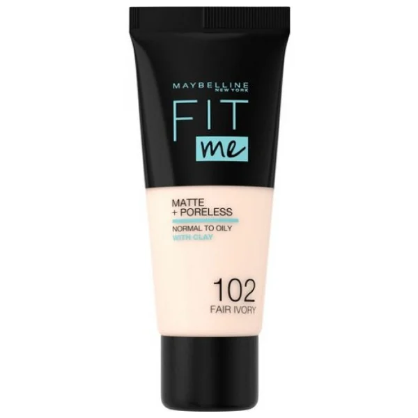 Maybelline Fit Me Matte + Poreless 102 Fair Ivory 30 Ml Likit Fondöten - Görsel 4
