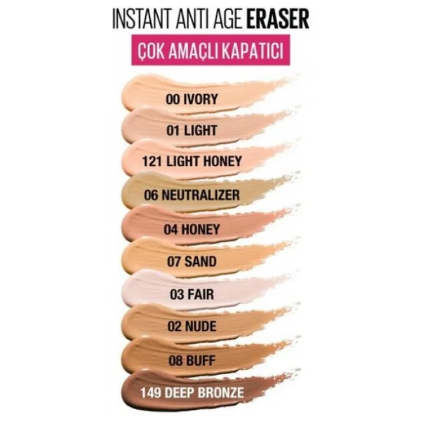 Maybelline New York Instant Anti Age Eraser Sand 6.8 Ml Kapatıcı - Görsel 10