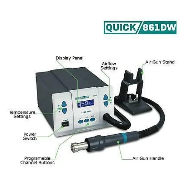 Quick 861dw Sıcak Hava Üfleme İstasyonu - Görsel 6