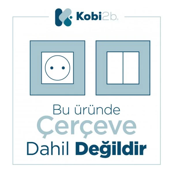 Günsan Visage Beyaz İkili Sıva Altı Çerçeveli Topraklı Priz - Görsel 4