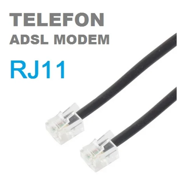 Irenıs Adsl Vdsl Modem Kablosu, Rj11 Kablo, Köken Telefon Kablosu - Görsel 2