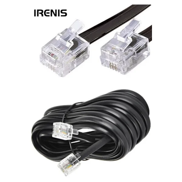 Irenıs Adsl Vdsl Modem Kablosu, Rj11 Kablo, Köken Telefon Kablosu - Görsel 4