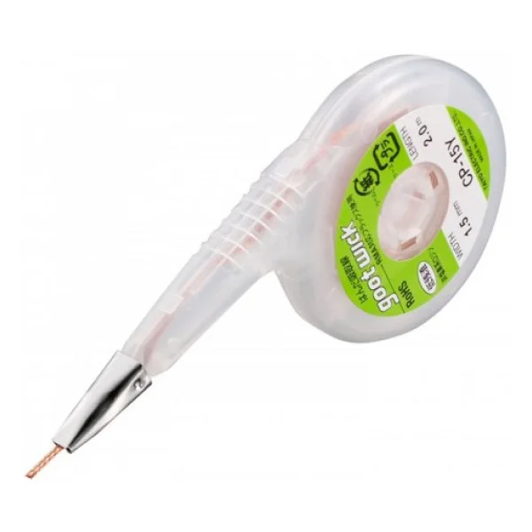 Goot Goot Wick Cp-1515 Lehim Sökme Fitili, Metal Başlıklı Kartuş Altın - Görsel 4