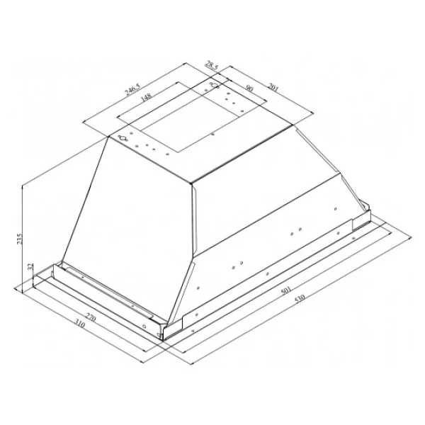 Silverline 1170 Astec 60 Cm Ankastre Aspiratör - Görsel 7