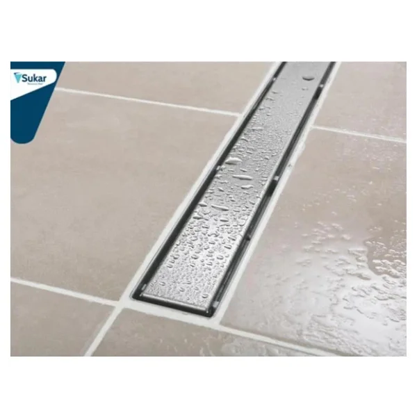 Sukar Line 2 Plain 80 Cm Izgaralı Duş Kanalı 1154-1038023-01 - Görsel 2